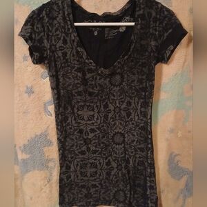 L.O.L. Vintage V Neck Short Sleeve Tee Size XS